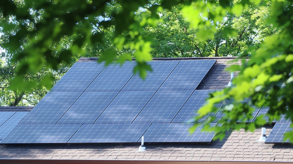a New Jersey home with a free new roof with solar panel installation