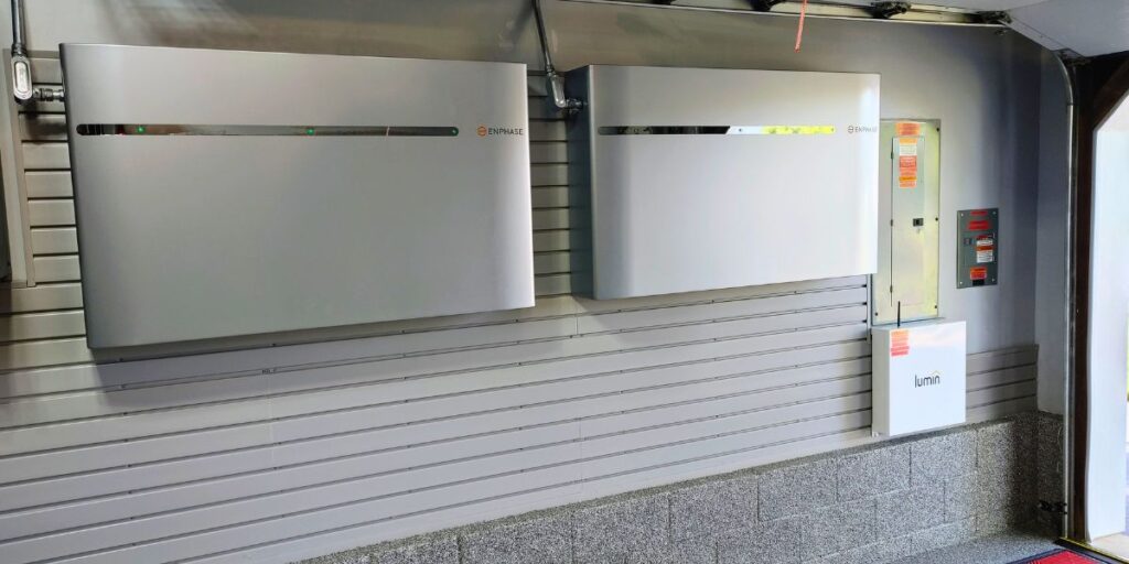 Enphase Battery on Customer wall at Green Power Energy Job site NJ